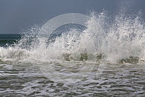 Sea waves at Anjuna, Goa