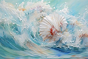 Sea waves and shells in an abstract interpretatio
