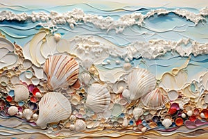 Sea waves and shells in an abstract interpretatio