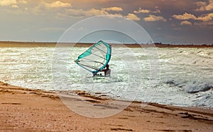 Sea Windsurfing Sport sailing water active leisure Windsurfer training