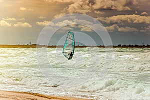 Sea Windsurfing Sport sailing water active leisure Windsurfer training