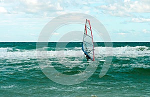 Sea Windsurfing Sport sailing water active leisure Windsurfer training