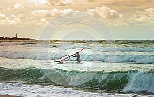 Sea Windsurfing Sport sailing water active leisure Windsurfer training