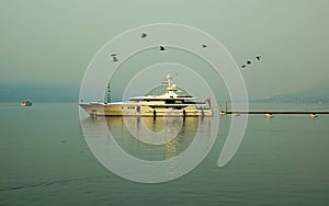 The sea yacht