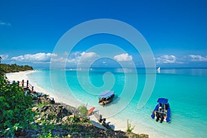 Sea in Zanzibar beach