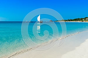 Sea in Zanzibar beach