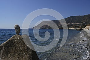 Sea â€‹â€‹cliffs in the south of Italy