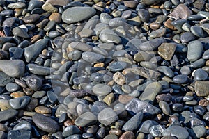 sea â€‹â€‹stones on the beach of Cyprus in winter 5