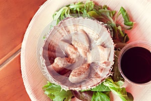 Sea â€‹â€‹urchin with verdure and soy sauce