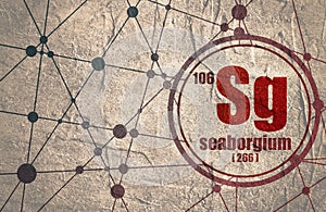 Seaborgium chemical element.