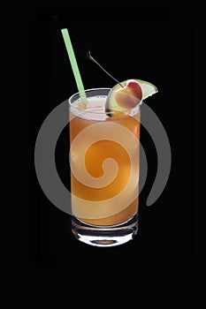 Seabreeze Cocktail on a black background