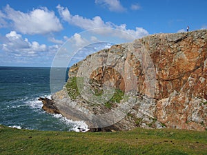 Seacliffs on Anglesey, Wales