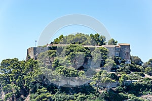 Seacoast of Cap Benat near Le Lavandou and Bormes-les-Mimosas in French Riviera