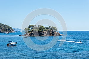 Seacoast of Cap Benat near Le Lavandou and Bormes-les-Mimosas in French Riviera