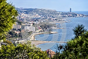 Seacoast of Malaga , Andalusia, Spain