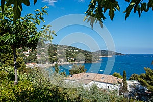 Seacoast near Le Lavandou and Bormes-les-Mimosas in French Riviera