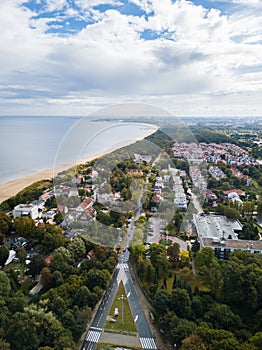 The seacoast of Sopot, Poland