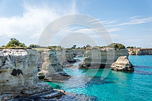 Seacoast of Torre Santâ€™Andrea Melendugno in Salento Italy