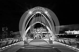 Seafarers Bridge in Melbourne (Black/White)