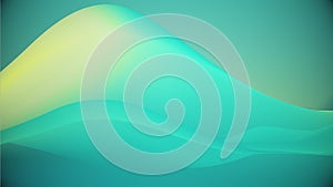 Seafoam Cyan Colorful Gradient Wave Abstract Background Loop