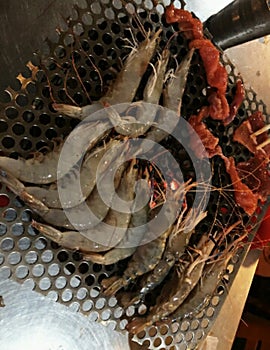 Seafood barbeque proces