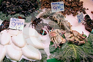 Seafood on foodmarket