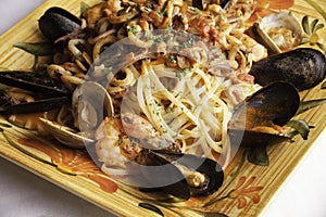 Seafood Fra Diavolo with Linguine photo