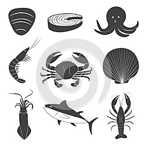 Seafood Icons Set