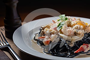 Seafood Ink noodle pasta