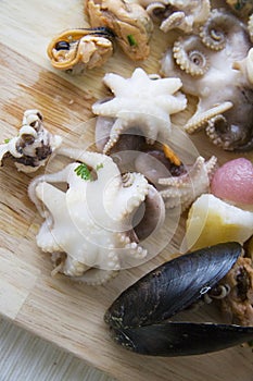 Seafood marinated in korean recipe