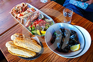 Seafood Market in Bergen City Norway