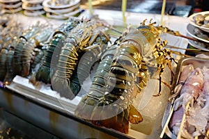 Seafood on market in Thailand