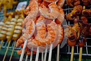 Seafood on market in Thailand