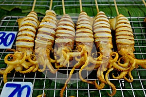 Seafood on market in Thailand