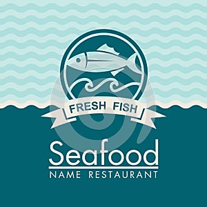 Seafood menu design