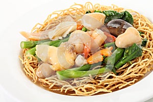 Seafood noodles photo