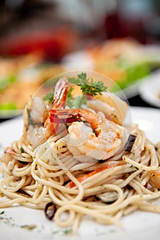 Seafood Noodles Food Photography