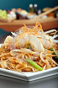 Seafood Pad Thai Dish