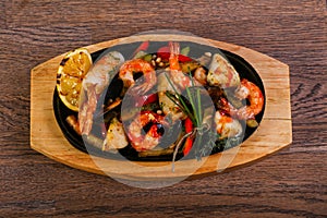 Seafood pan mix