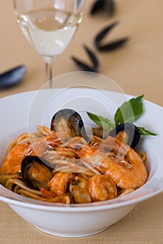 Seafood pasta