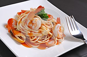 Seafood pasta