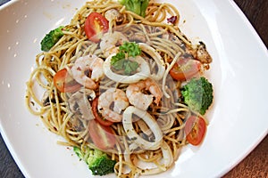 Seafood pasta
