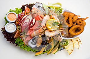 Seafood platter photo