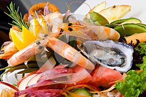 Seafood platter