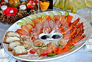 Seafood platter