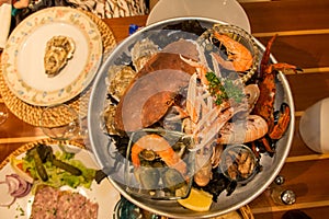 Seafood platter