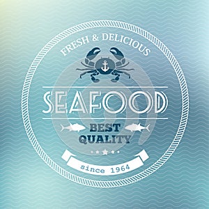Seafood poster photo