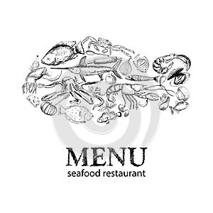 Seafood restaurant menu