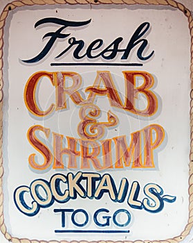 Fresh crab and shrimp