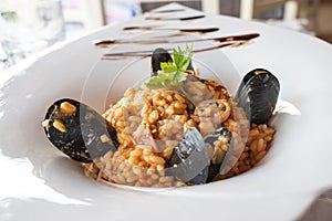 Seafood Risotto dish